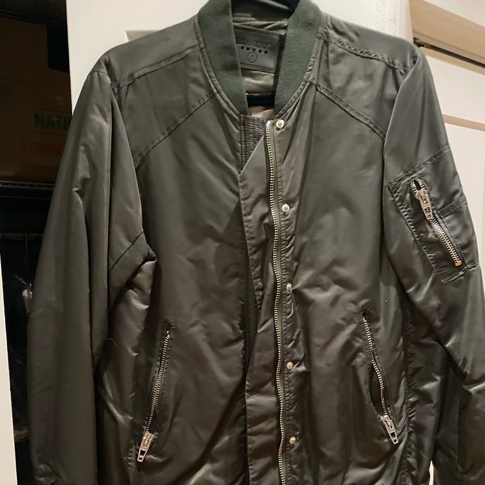 Blank NYC Olive Bomber Jacket